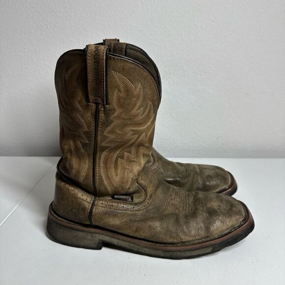 Wolverine Mens Leather Rancher Steel Toe Work Boot Size 10,5M See Notes - Picture 1 of 16